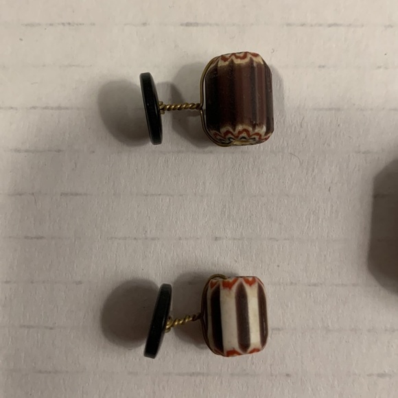 CUFF Links Set With Tie Tack- Vintage - Picture 5 of 11